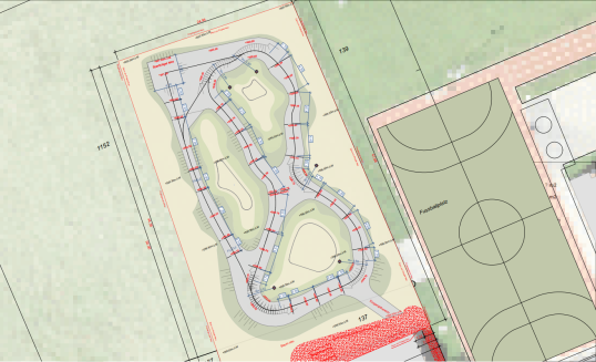 Plan Pumptrack-Anlage Kirchlindach