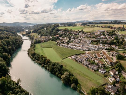 Landschaft Herrenschwanden mit Aare